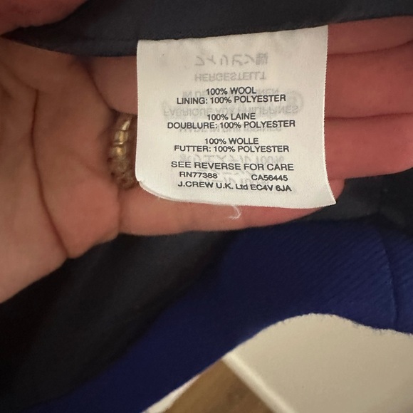 J. Crew Parke Italian Wool Topcoat in Brunswick Blue Size 6 - Picture 7 of 8